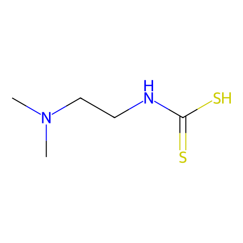 Carbamic acid, N-(2-(dimethylamino)ethyl)dithio- structure