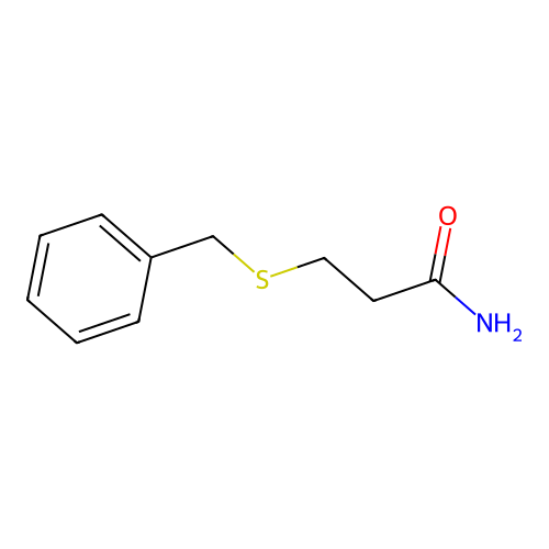 3-(Benzylthio)propanamide structure