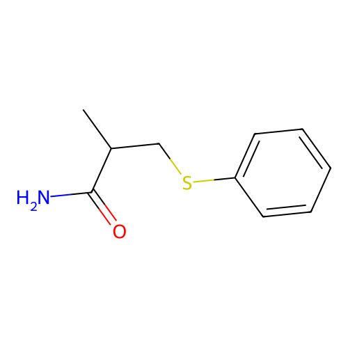 2-Methyl-3-phenylsulfanylpropanamide structure