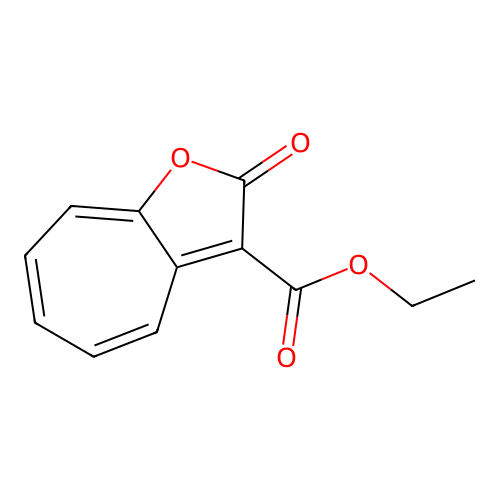 Ethyl 2-oxo-2H-cyclohepta[b]furan-3-carboxylate structure
