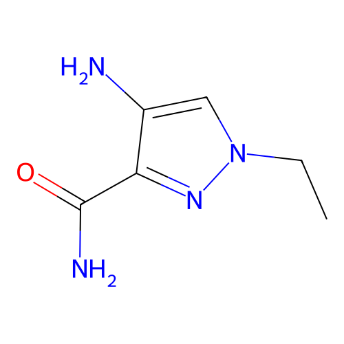 4-amino-1-ethyl-1H-pyrazole-3-carboxamide structure