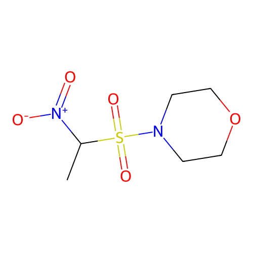 Morpholine, 4-[(1-nitroethyl)sulfonyl]- structure