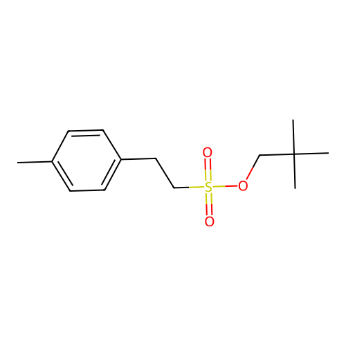Neopentyl 2-(4-methylphenyl)ethanesulfonate structure