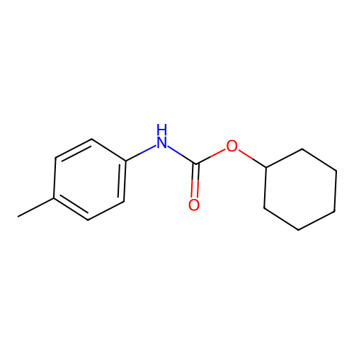 Cyclohexyl N-(P-tolyl)carbamate structure