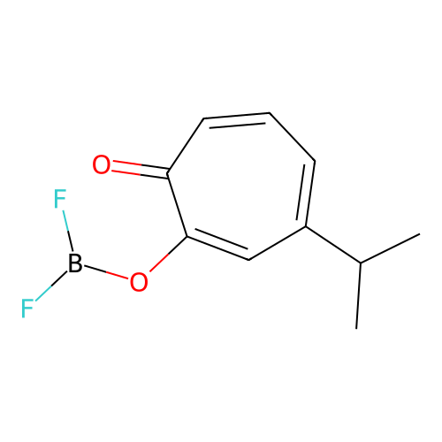 4-Isopropyl-2-troponyl difluoroborinate structure