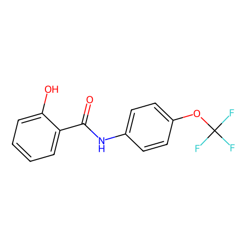 2-hydroxy-N-[4-(trifluoromethoxy)phenyl]benzamide structure