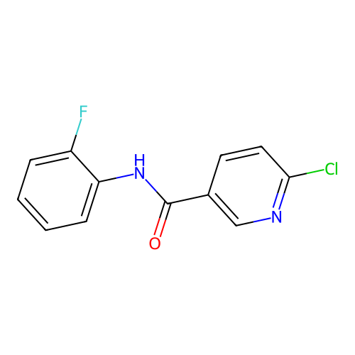 6-Chloro-N-(2-fluorophenyl)pyridine-3-carboxamide structure
