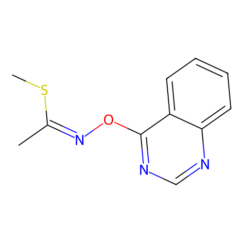 methyl N-quinazolin-4-yloxyethanimidothioate structure
