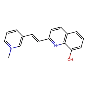 2-(2-(1-Methyl-15-pyridin-3-yl)vinyl)-8-quinolinol structure