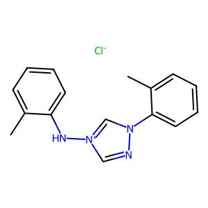4-(2-Methylanilino)-1-(2-methylphenyl)-1H-1,2,4-triazol-4-ium chloride structure