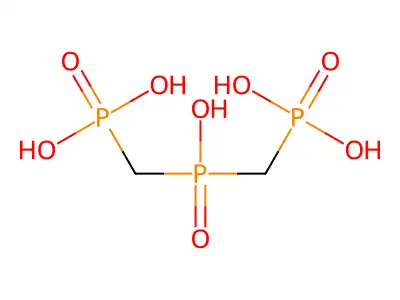 [Hydroxy(phosphonomethyl)phosphoryl]methylphosphonic acid structure