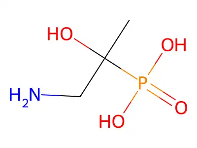 1-amino-2-phosphonopropan-2-ol structure