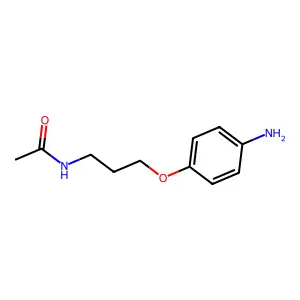 N-[3-(4-氨基苯氧基)丙基]乙酰胺 structure