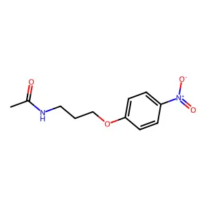 N-[3-(4-硝基苯氧基)丙基]乙酰胺 structure