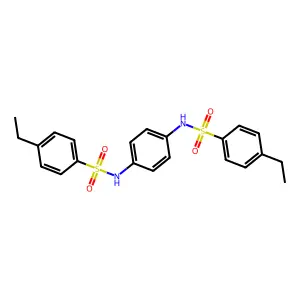4-ethyl-N-[4-[(4-ethylphenyl)sulfonylamino]phenyl]benzenesulfonamide structure