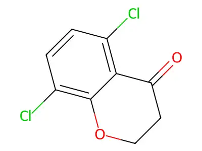 5,8-dichloro-3,4-dihydro-2H-1-benzopyran-4-one structure