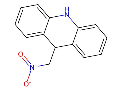 9-(Nitromethyl)-9,10-dihydroacridine structure