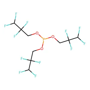 Phosphite, tris(2,2,3,3-tetrafluoropropyl)- structure