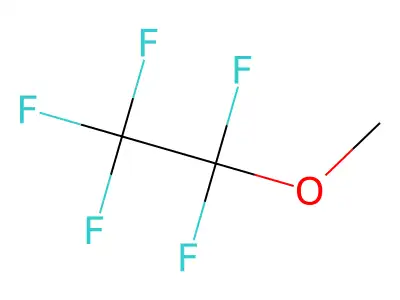 1,1,1,2,2-Pentafluoro-2-methoxyethane structure