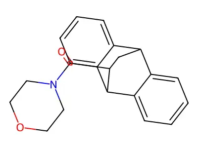 (9,10-Dihydro-9,10-ethanoanthracen-11-yl)-4-morpholinylmethanone structure