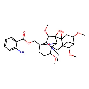Anthraniloyllycoctonine structure