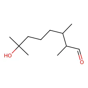 7-Hydroxy-2,3,7-trimethyloctanal structure