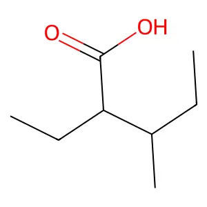 2-乙基-3-甲基戊酸 structure