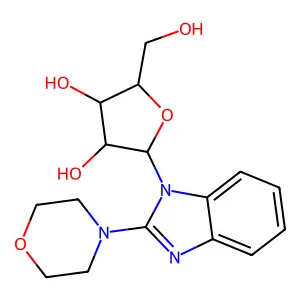 2-(Morpholin-4-yl)-1-pentofuranosyl-1h-benzimidazole structure