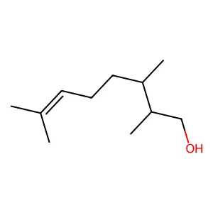 2,3,7-Trimethyloct-6-en-1-ol structure