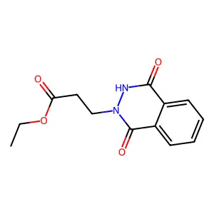 Ethyl 3,4-dihydro-1,4-dioxo-2(1H)-phthalazinepropanoate structure