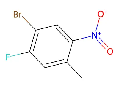4-Bromo-5-fluoro-2-nitrotoluene structure