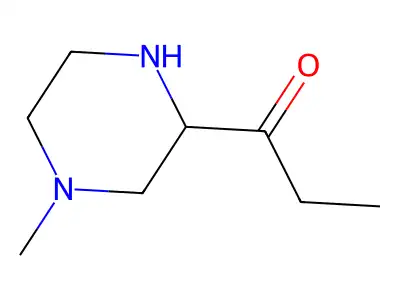 1-Methyl-3-propionylpiperazine structure