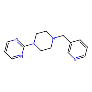 Pyrimidine, 2-[4-(3-pyridinylmethyl)-1-piperazinyl]- structure