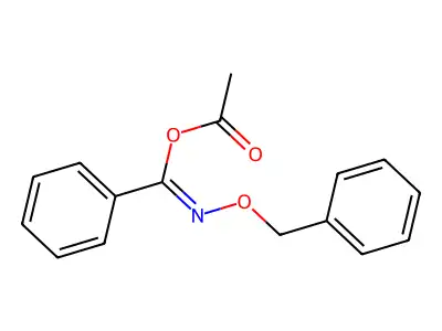 (C-phenyl-N-phenylmethoxycarbonimidoyl) acetate structure