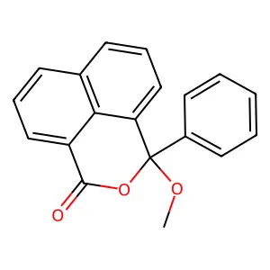 3-Methoxy-3-phenyl-1H,3H-naphtho[1,8-cd]pyran-1-one structure