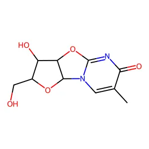 2,2'-Anhydro-L-thymidine structure