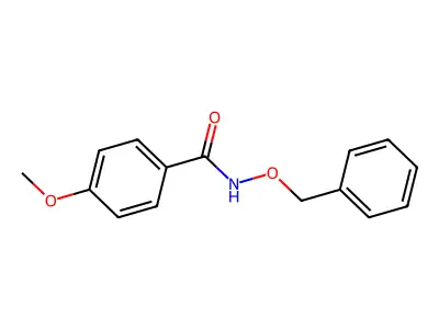 Benzamide, 4-methoxy-N-(phenylmethoxy)- structure