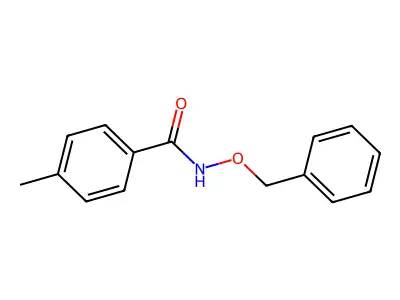 Benzamide, 4-methyl-N-(phenylmethoxy)- structure