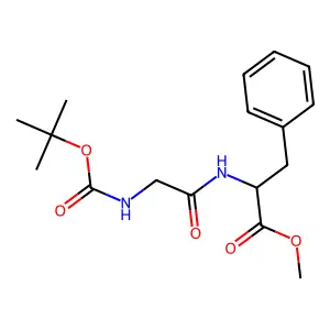 2-(2-tert-Butoxycarbonylamino-acetylamino)-3-phenyl-propionic acid methyl ester structure