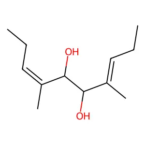 4,7-Dimethyl-3,7-decadiene-5,6-diol structure