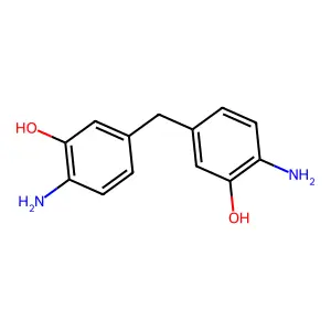 3,3'-Dihydroxy-4,4'-diaminodiphenylmethane structure
