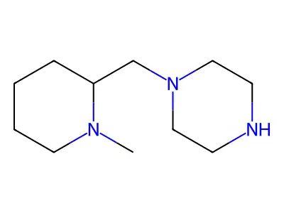 1-[(1-Methylpiperidin-2-yl)methyl]piperazine structure