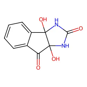 3a,8a-Dihydroxy-1,3,3a,8a-tetrahydroindeno[1,2-d]imidazole-2,8-dione structure