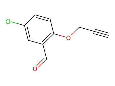 5-Chloro-2-(2-propynyloxy)benzenecarbaldehyde structure