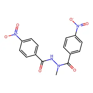 N'-methyl-4-nitro-N'-(4-nitrobenzoyl)benzohydrazide structure