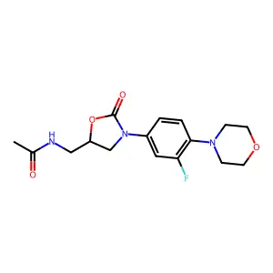 消旋-利奈唑胺 structure