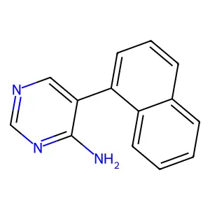 5-萘-1-基嘧啶-4-胺 structure