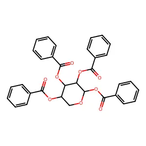 [(3R,4R,5S,6S)-4,5,6-tribenzoyloxyoxan-3-yl] benzoate structure