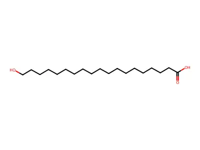 19-Hydroxy-nonadecanoic acid structure