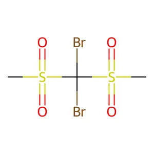 Dibromo[bis(methylsulfonyl)]methane structure